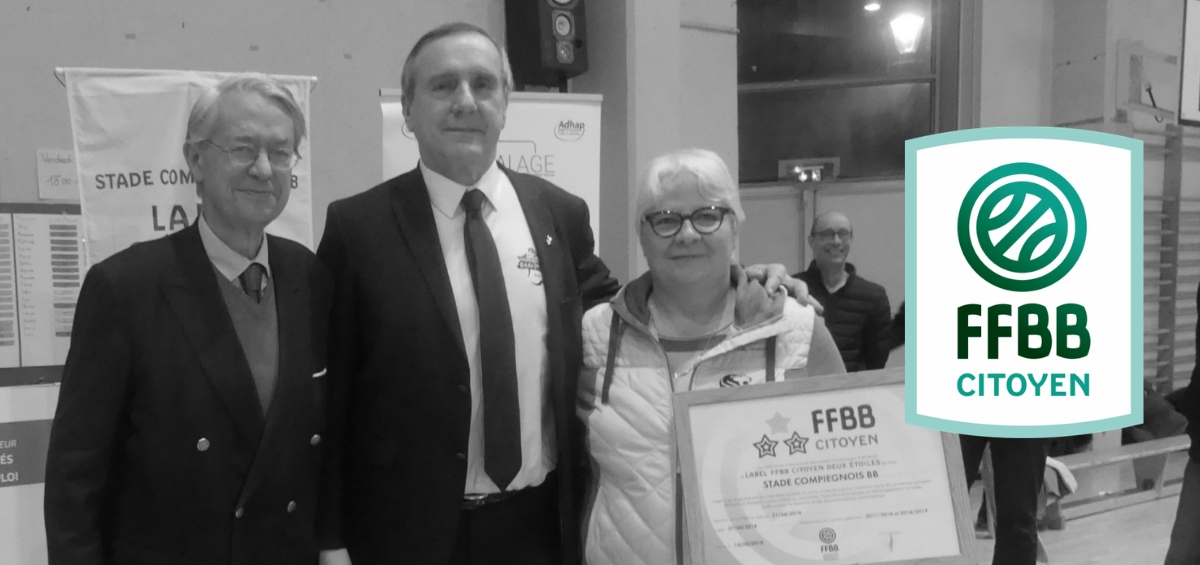 Label FFBB CITOYEN pour le STADE COMPIEGNOIS Basket-Ball