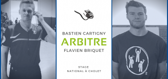 Flavien Briquet et Bastien Cartigny retenus pour le Stage d’accession à la NM1