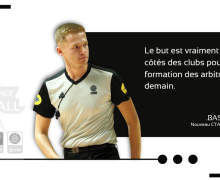 Bastien Cartigny, au service de la formation arbitre des Hauts-de-France.