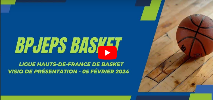 Replay – Visioconférence de présentation du BPJEPS Basketball 2024-2025