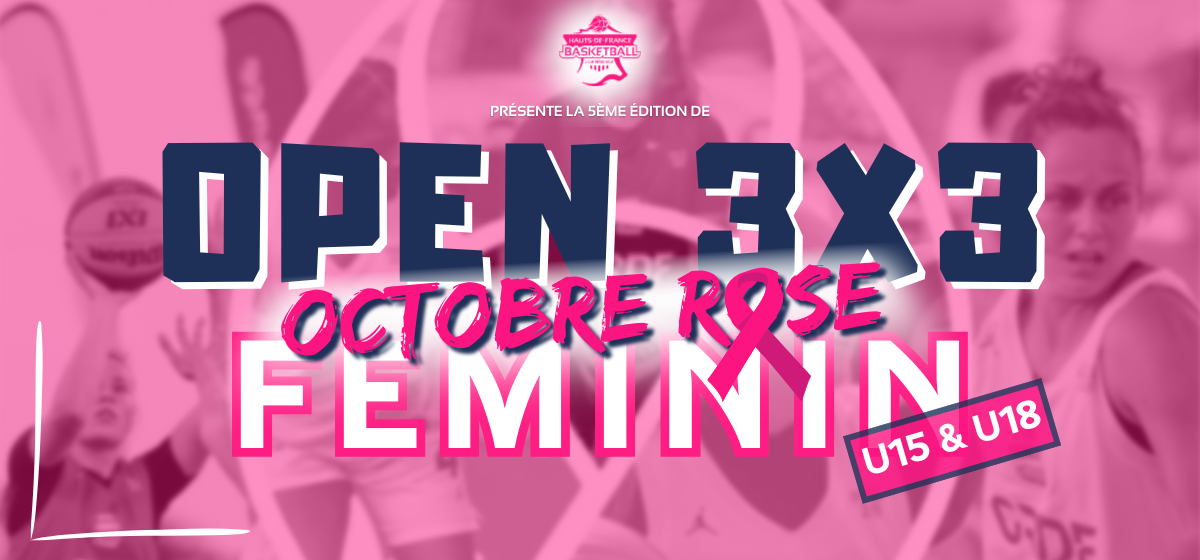 Cinquième édition du tournoi 3×3 100% féminin : « Octobre Rose » !